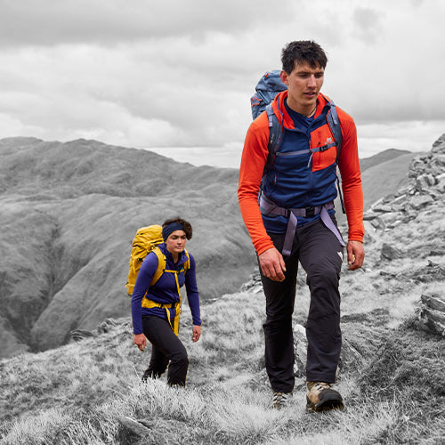 Mountain clothing for climbing and walking